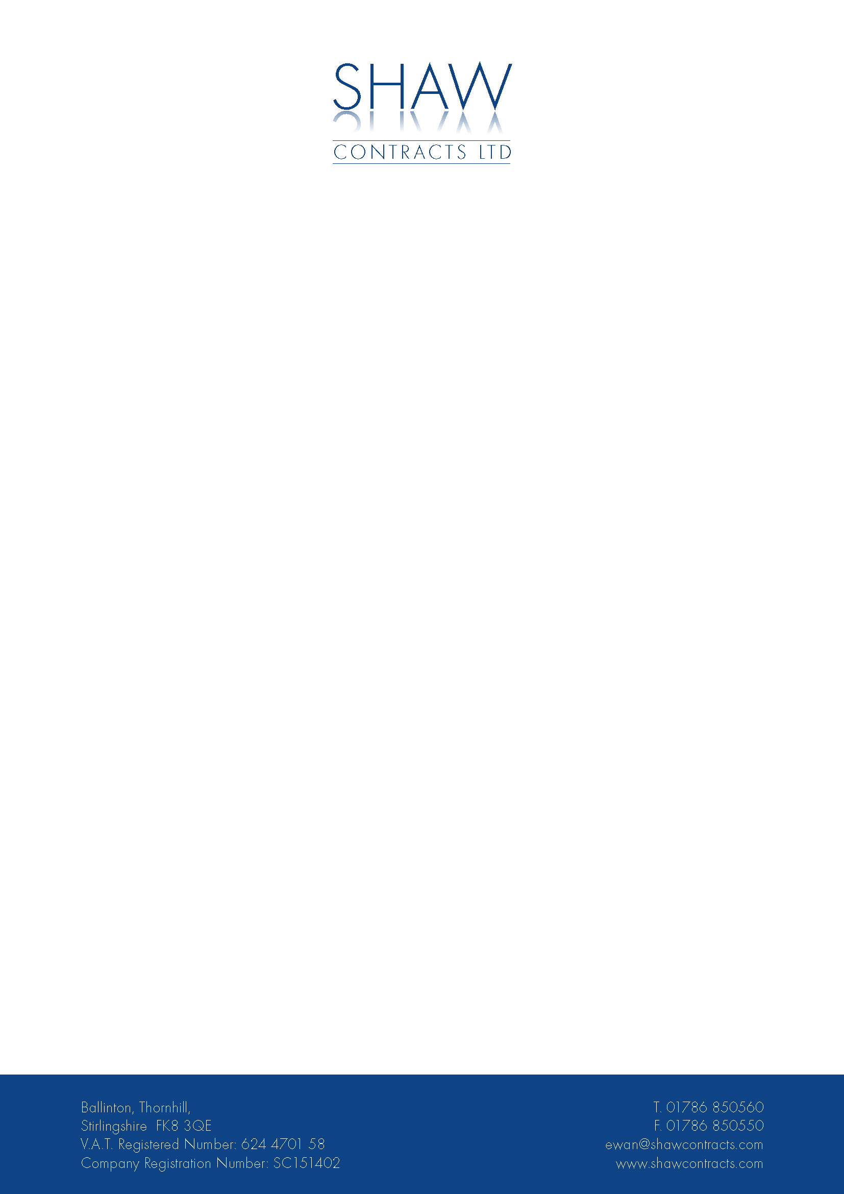 Shaw Contracts Letterhead Shaw Contracts Letterhead